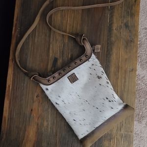 Cowhide crossbody bag